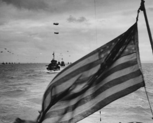 Landing Craft Infantry de l’US Navy traversent la Manche