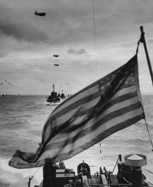Landing Craft Infantry de l’US Navy traversent la Manche