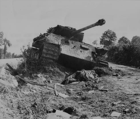 Char Panther détruit par la 3e division blindée américaine